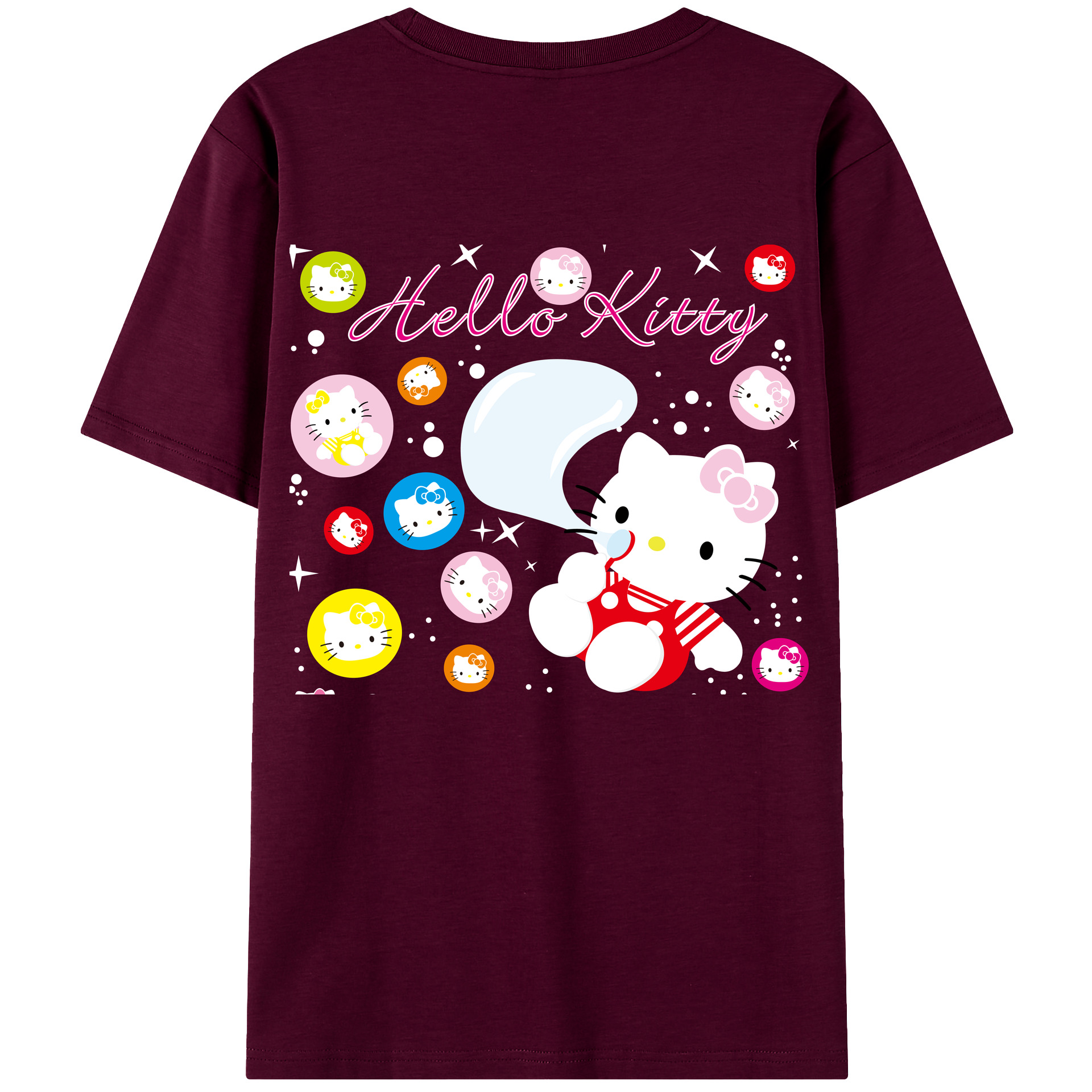 （画像用） Hello Kitty ハローキティ レディース半袖Tシャツ(バックプリント)